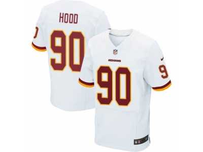 Men's Nike Washington Redskins #90 Ziggy Hood Elite White NFL Jersey