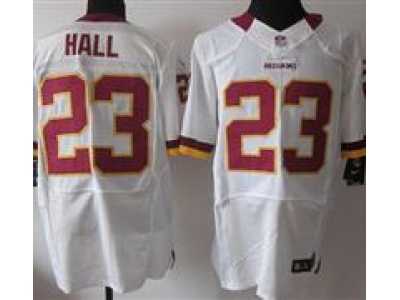 Nike NFL Washington Redskins #23 DeAngelo Hall white Jerseys(Elite)