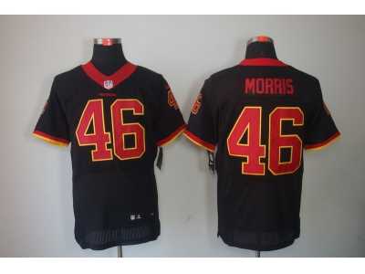 Nike NFL Washington Redskins #46 Alfred Morris Black Jerseys(Elite)