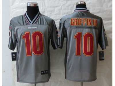 Nike Washington Red Skins #10 Griffin III Grey Jerseys(Vapor Elite)