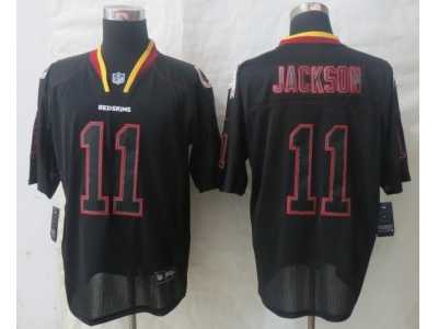 Nike washington Red Skins #11 Jackson Black Jerseys(Lights Out Elite)