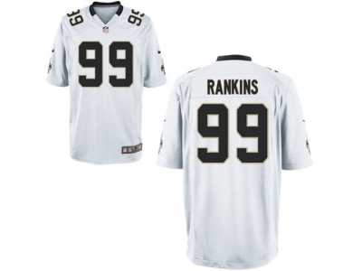 Men New Orleans Saints #99 Sheldon Rankins White Game Jersey