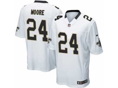 Men's Nike New Orleans Saints #24 Sterling Moore Game White NFL Jersey