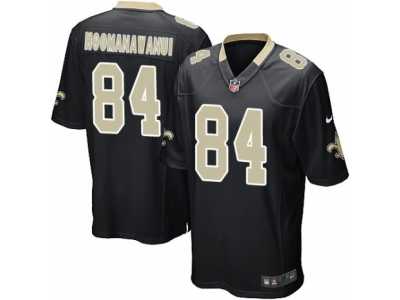 Men's Nike New Orleans Saints #84 Michael Hoomanawanui Game Black Team Color NFL Jersey