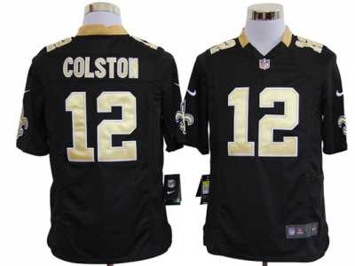 Nike NFL new orleans saints #12 colston black Game Jerseys