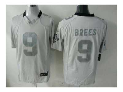 Nike new orleans saints #9 brees New White Platinum jerseys[game]