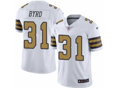 Men\'s Nike New Orleans Saints #31 Jairus Byrd Elite White Rush NFL Jersey