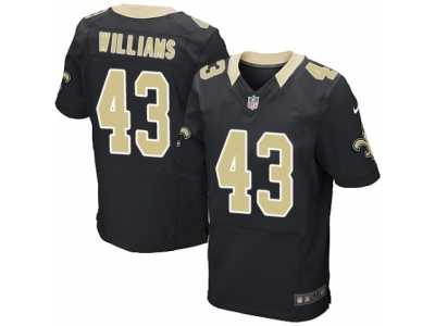 Men's Nike New Orleans Saints #43 Marcus Williams Elite Black Team Color NFL Jersey