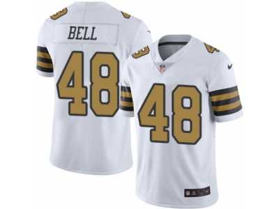 Men's Nike New Orleans Saints #48 Vonn Bell Elite White Rush NFL Jersey