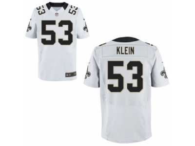 Men's Nike New Orleans Saints #53 A.J. Klein Elite White NFL Jersey