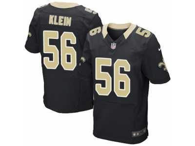 Men's Nike New Orleans Saints #56 A.J. Klein Elite Black Team Color NFL Jersey