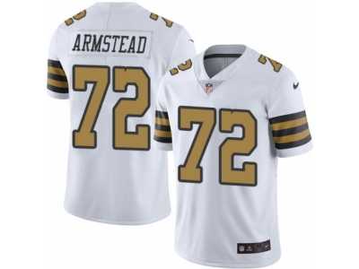 Men's Nike New Orleans Saints #72 Terron Armstead Elite White Rush NFL Jersey