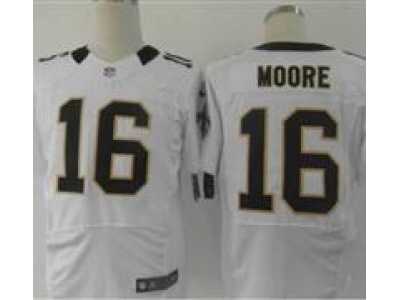 Nike NFL New Orleans Saints #16 Lance Moore White Jerseys(Elite)