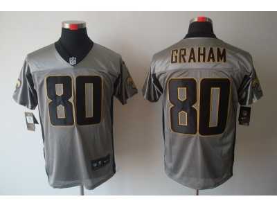 Nike NFL new orleans saints #80 graham grey jerseys[Elite shadow]