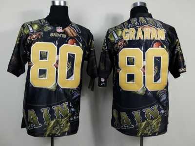 Nike New Orleans Saints #80 Graham camo[Elite Fanatical version]