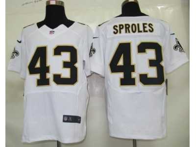 Nike nfl new orleans saints #43 sproles white Elite jerseys