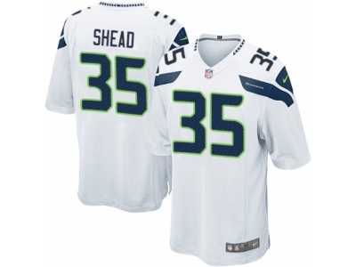 Men's Nike Seattle Seahawks #35 DeShawn Shead Game White NFL Jersey