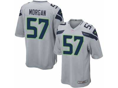 Men's Nike Seattle Seahawks #57 Mike Morgan Game Grey Alternate NFL Jersey