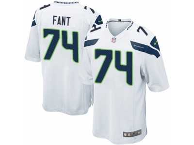 Men's Nike Seattle Seahawks #74 George Fant Game White NFL Jersey