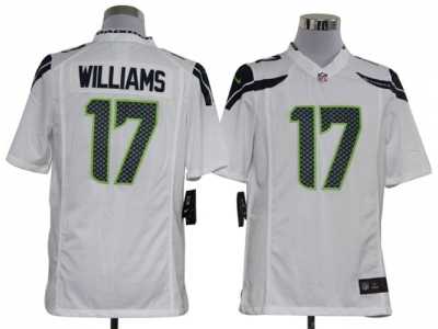 Nike NFL Seattle Seahawks #17 Mike Williams white Game Jerseys