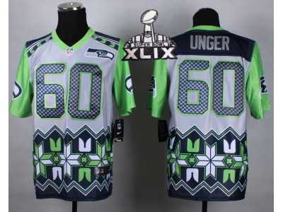 2015 Super Bowl XLIX Nike Seattle Seahawks #60 unger Jerseys(Style Noble Fashion Elite)