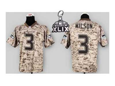 2015 Super Bowl XLIX Nike jerseys seattle seahawks #3 wilson camo[2013 new Elite][USMC]