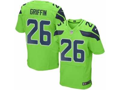 Men's Nike Seattle Seahawks #26 Shaquill Griffin Elite Green Rush NFL Jersey
