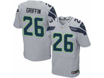 Men's Nike Seattle Seahawks #26 Shaquill Griffin Elite Grey Alternate NFL Jersey