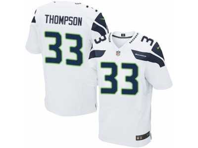 Men's Nike Seattle Seahawks #33 Tedric Thompson Elite White NFL Jersey