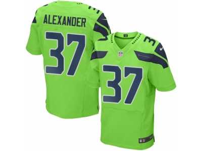 Men's Nike Seattle Seahawks #37 Shaun Alexander Elite Green Rush NFL Jersey