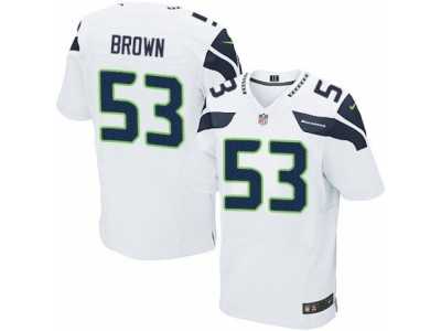 Men's Nike Seattle Seahawks #53 Arthur Brown Elite White NFL Jersey
