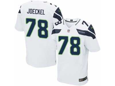 Men's Nike Seattle Seahawks #78 Luke Joeckel Elite White NFL Jersey