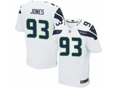 Men's Nike Seattle Seahawks #93 Nazair Jones Elite White NFL Jersey