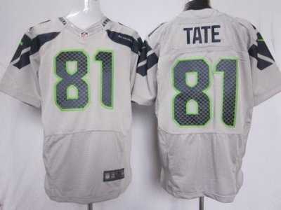 Nike NFL Seattle Seahawks #81 Golden Tate Grey Jerseys(Elite)