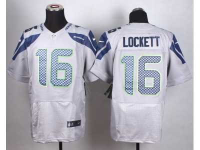 Nike Seattle Seahawks #16 Tyler Lockett grey jerseys(Elite)
