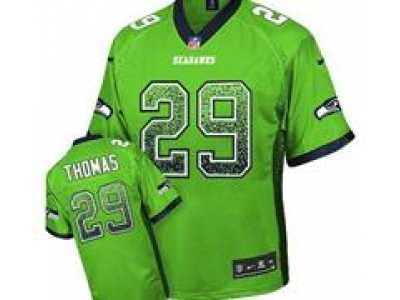 Nike Seattle Seahawks #29 Earl Thomas Green Jerseys(Elite Drift Fashion)