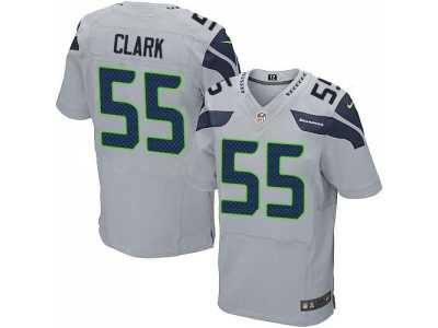 Nike Seattle Seahawks #55 Frank Clark Grey Jerseys(Elite)