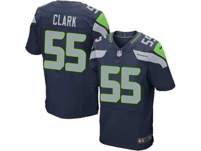 Nike Seattle Seahawks #55 Frank Clark blue Jerseys(Elite)