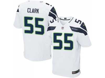 Nike Seattle Seahawks #55 Frank Clark white Jerseys(Elite)