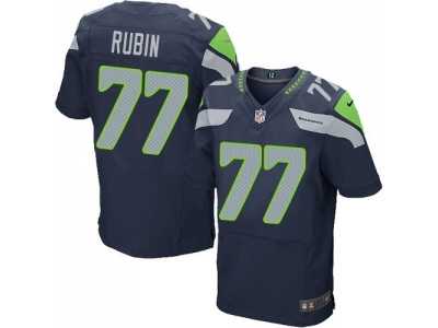 Nike Seattle Seahawks #77 Ahtyba Rubin blue jerseys(Elite)