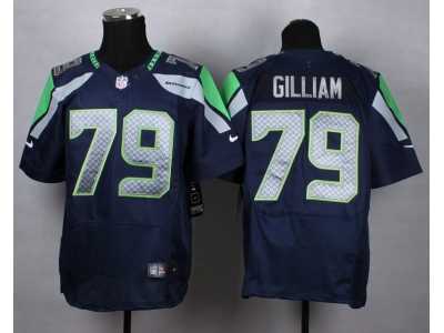 Nike Seattle Seahawks #79 gilliam blue jerseys(Elite)