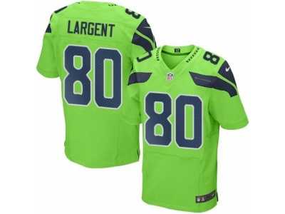 Nike Seattle Seahawks #80 Steve Largent Green Men's Stitched NFL Elite Rush Jersey