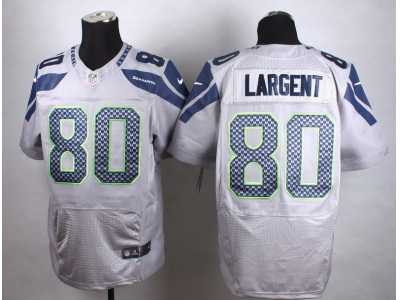 Nike Seattle Seahawks #80 Steve Largent grey jerseys(Elite)