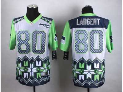 Nike Seattle Seahawks #80 Steve Largent jerseys(Elite Noble Fashion)