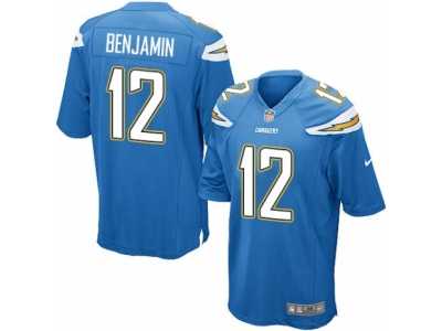 Men's Nike San Diego Chargers #12 Travis Benjamin Game Electric Blue Alternate NFL Jersey