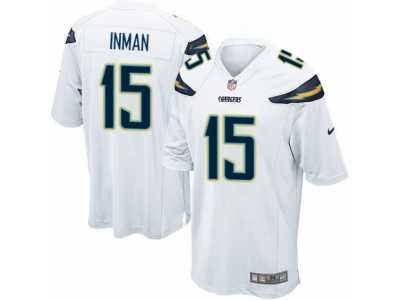 Men's Nike San Diego Chargers #15 Dontrelle Inman Game White NFL Jersey