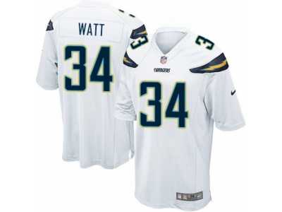 Men's Nike San Diego Chargers #34 Derek Watt Game White NFL Jersey