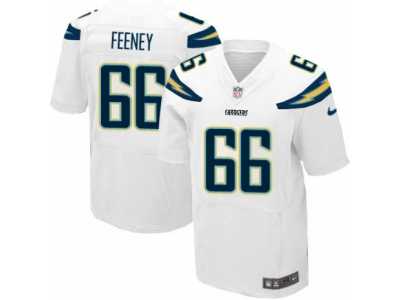 Men\'s Nike Los Angeles Chargers #66 Dan Feeney Elite White NFL Jersey