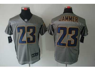 Nike NFL San Diego Chargers #23 Jammer Grey Jerseys[Shadow Elite]