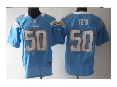 Nike NFL San Diego Chargers #50 Manti Teo lt.blue Jerseys(Elite)